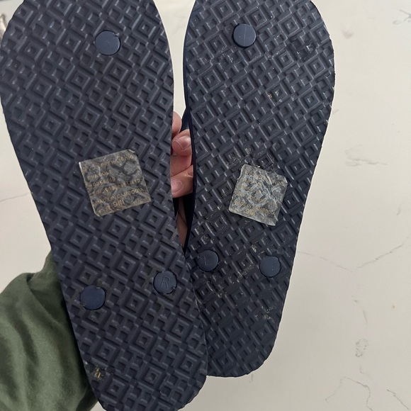 Tory Burch Blue Flip Flops - Picture 2 of 2